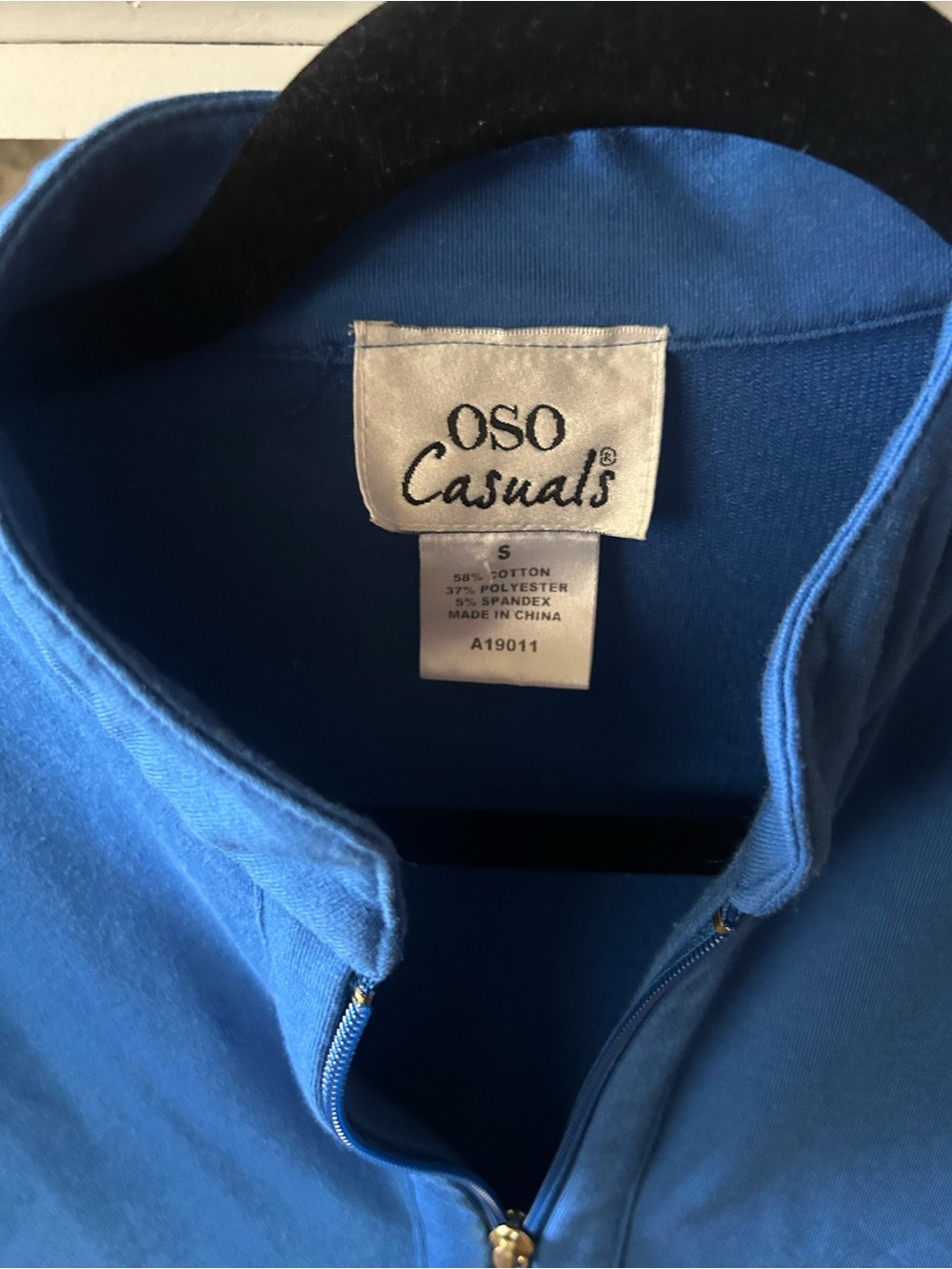 80s Vintage OSO Casual Zip Up Front with Grommets - Picture 3 of 5